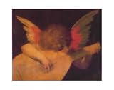 Angel Playing Lute Art Poster Print by Rosso Fiorentino (Battista di Jacopo) , 12x10