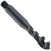 Dormer MTT-X E003/MTT-X E013 Powdered Metal Spiral Flute Threading Tap, Black Oxide Finish, Round Shank With Square End, Modified Bottoming Chamfer