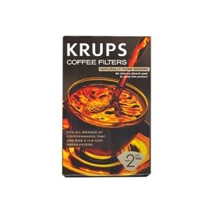 Krups 981-10 Naturally Pure Brown Coffee Filters For 4 and 8 Cup Coffee Makers by Krups