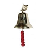 Large Solid Brass FIRE Bell
