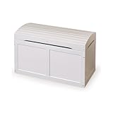 Badger Barrel Top Toy Chest (White)
