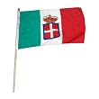 Kingdom of Italy Navy Ensign - 1848-1946 - 12in x 18in stick flag