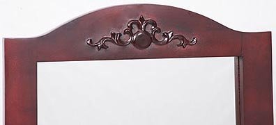Cheval Mirror - Victoria Floor Mirror Mahogany 63H x 22W x 17D