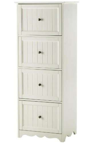 Southport File Cabinet 4DRW 54X21X16 IVORY
