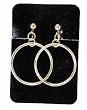 Franco American Novelty Clip on Hoop Costume Earrings