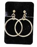 Franco American Novelty Clip on Hoop Costume Earrings