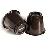 Slipstick CB650 5" Extra Storage Under-Bed Risers (set of 4) Chocolate Color