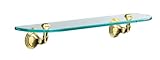 KOHLER K-10563-PB Devonshire Glass Shelf, Vibrant Polished Brass