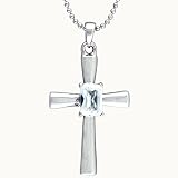 Pugster Sterling Silver Celtic Cross Cz Stud Pendant Necklaces Jewelry V-Necks