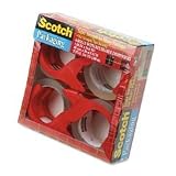 3M 3850-4RD Premium Performance Packaging Tape & Sure Start Dispenser, 48mm x50M, 4 Rolls