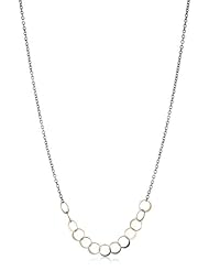 Melissa Joy Manning Mixed Metal Asymmetrical Circle Link Necklace