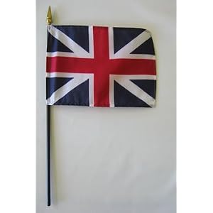 King's Colors - British Union 4" x 6" Stick Flag