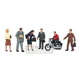 Bachmann Trains City People with Motorcycle
