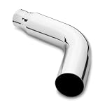 Magnaflow Polished Stainless Steel Exhaust Tip Single Wall Tip 8 Radius- 3 inlet x 4 tip- 18 length