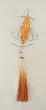 Orange Sisal Lure Fishing Christmas Ornament 6.5"