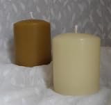 100% Beeswax Candles - Single 2 3/4 x 3 Solid Pillar in NATURAL