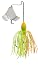 Strike King Mini Pro-Buzz Bait (Chartreuse/Orange/Green, 0.125-Ounce)