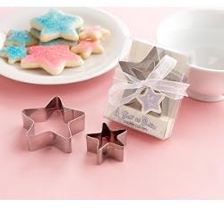 Kate Aspen "A Star Is Born" Star-Shaped Cookie Cutters with Gift Box and Organza Bow