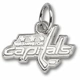 Washington Capitals 3/8 Logo Charm - Sterling Silver Jewelry