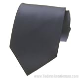 BRAND NEW Mens Necktie SOLID NAVY BLUE Satin Neck TIE