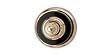 Phylrich KSF10_SF2 Satin Gold with Satin Nickel Regent Frienze Black Onyx Robe Hook from the Regent