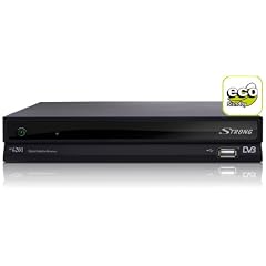 Strong SRT 6201 Digitaler Satelliten-Receiver (DVB-S, USB 2.0, 1x SCART-Anschluss, SAT IN/SAT OUT, 1 Coax), schwarz