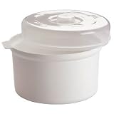 Microwise Polypropylene Cookware White Bowl - 2Ltr - High temperature resistance with great strength