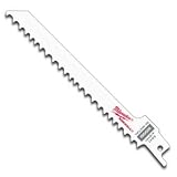 Buy 2 Pack Milwaukee 48-00-5041 6 x 4 6TPI Sawzall Blade for Wood Cutting 5 Blades per... by Milwaukee