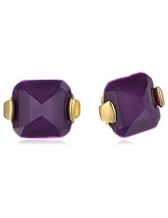 Sam Edelman Amethyst-Color Stud Earrings