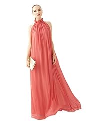Summer Belted Halter Chiffon Cocktail High-Neck Evening Dress/Bridesmaid Dress/Prom Dress/Party Dress/Wedding Dress 