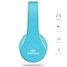 Headphones, Sound Intone I65 Headphones with Microphone and Volume Control, Lightweight Foldable Headset for iPhone 6/6s/6 Plus/6s Plus, iPad/iPod, Android, MP3/4, Valentines Day Gifts (Blue/yellow)