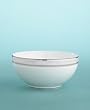 Martha Stewart Collection with Wedgwood "Ribbon Stripe" All Purpose Bowl in Silver