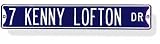 7 Kenny Lofton Authentic Street Sign - B0000B0ZAK