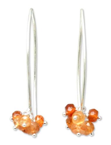 Tourmaline earrings, ‘Sunkissed Clusters’