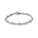 Dorthea's Delicate Sparkling CZ Silver Tennis Bracelet