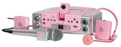 The Singing Machine SMVG609 PINK Karaoke with Wireless & Wired Microphone