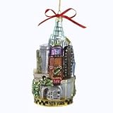 Kurt Adler C4055 New York Glass Cityscape Ornament, 5-1/2-Inch