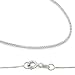 14k New Solid White Gold Box Chain Necklace .8mm 22