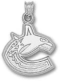 Vancouver Canucks 5/8" "C" Logo Pendant - Sterling Silver Jewelry