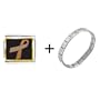 Copper Ribbon Awareness Italian Charm