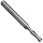 Melin Tool AMG Solid Carbide Square Nose End Mill, General Purpose, Uncoated (Bright) Finish, Single Cut, 2 Flutes, Center Cutting