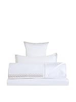 Rivolta Carmignani Juego De Sábanas Sateen 300TC (Blanco/Ocre)