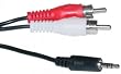 2 RCA Male / 3.5mm Stereo Male, 6 ft 2 RCA Male / 3.5mm Stereo Male, 6 ft