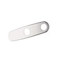 Grohe 07 555 EN0 10-Inch Two-Hole Euro Escutcheon Plate for Covering Unused Mounting Holes, Infinity Brushed Nickel