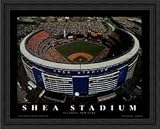 Shea Stadium New York Mets Aerial Framed Print