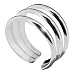Kooqi Chunky 925 Sterling Silver Toe Ring. Beautifully presented in a Kooqi gift box and red organza bag.
