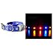 How's Your Dog LED Flashing Nighttime Safety Dog Collar - Parade Blue/Large (16"-20")