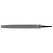 Nicholson Rectangular Mill Hand File Without Handle, Single Cut, American Pattern, Bastard Cut, 10" Length