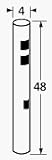 Arkla 4 Inch Diameter 48 Inch Tall Natural Gas Post