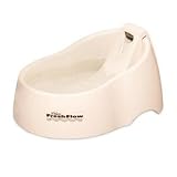 Petmate Fresh Flow Pet Fountain, Medium, Bleached Linen